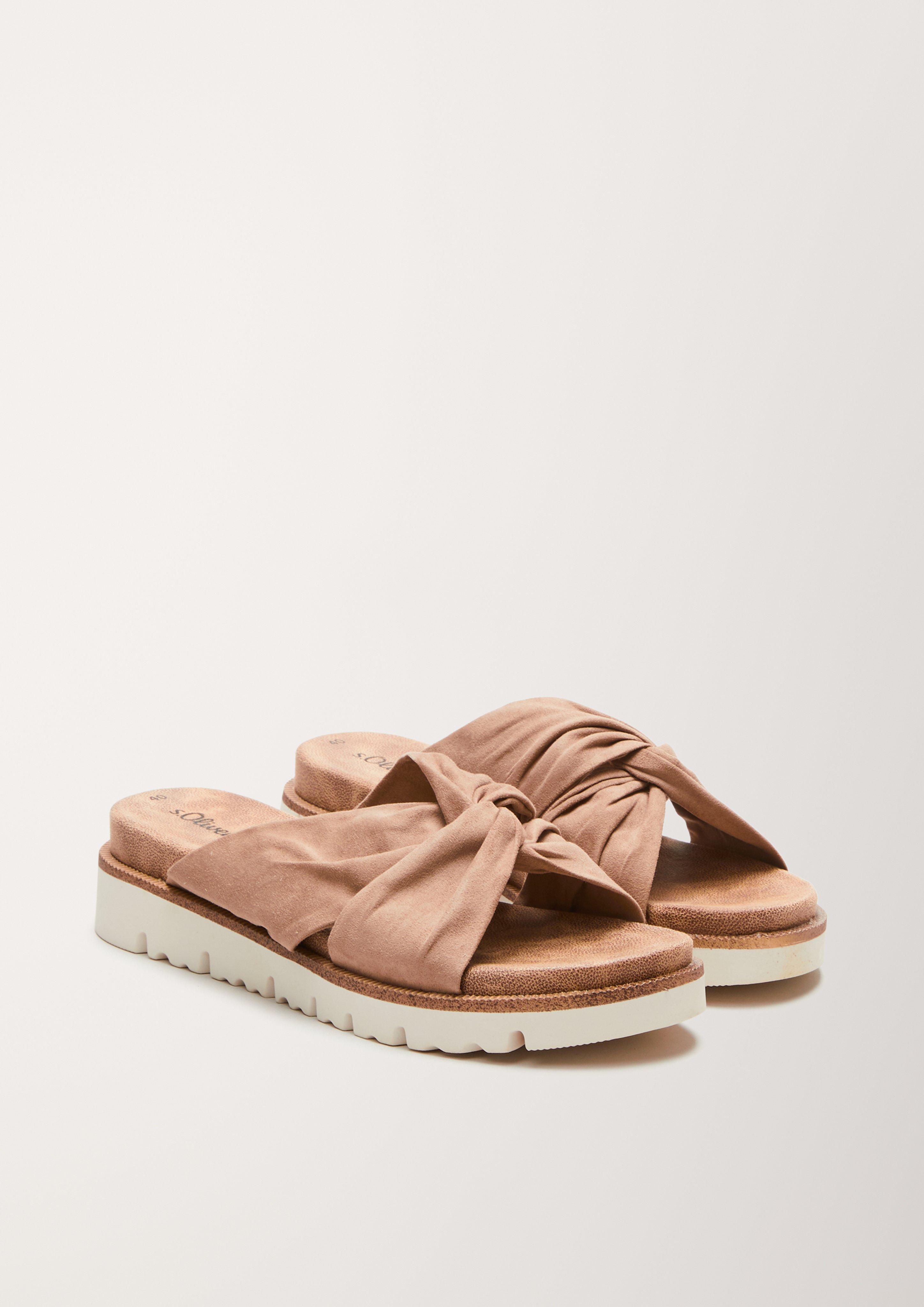 Pantoletten in Leder-Optik  6005337-341