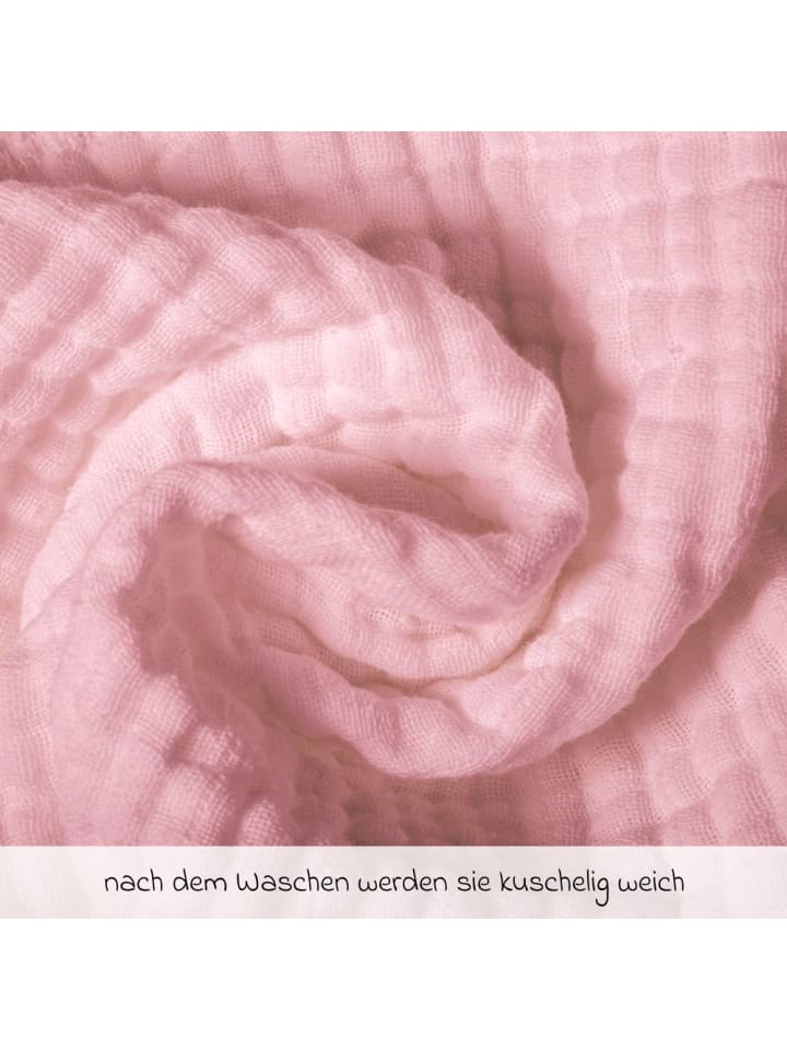 Makian Mullwindel / Mulltuch 10er Pack 80 x 80 cm - Puder in rosa günstig kaufen onesize