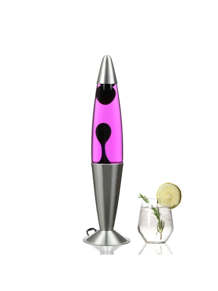 Licht-Erlebnisse Lavalampe EEK G in Silber Pink Schwarz günstig kaufen onesize