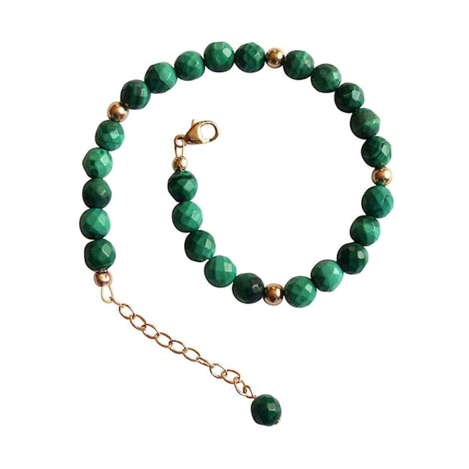Armband 'Malachit - Facettiert'