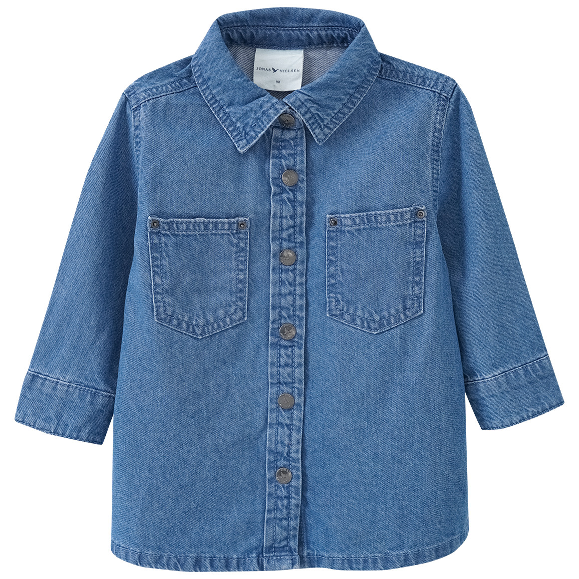 Mädchen Jeanshemd mit Druckknopfleiste