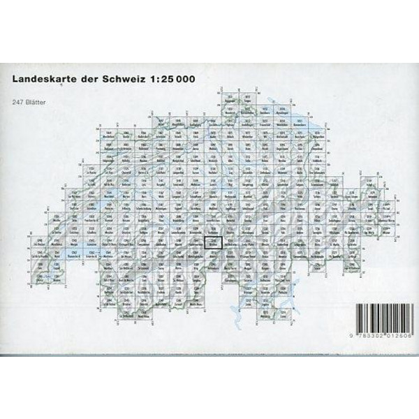 Swisstopo 1 : 25 000 Ulrichen - Wanderkarte
