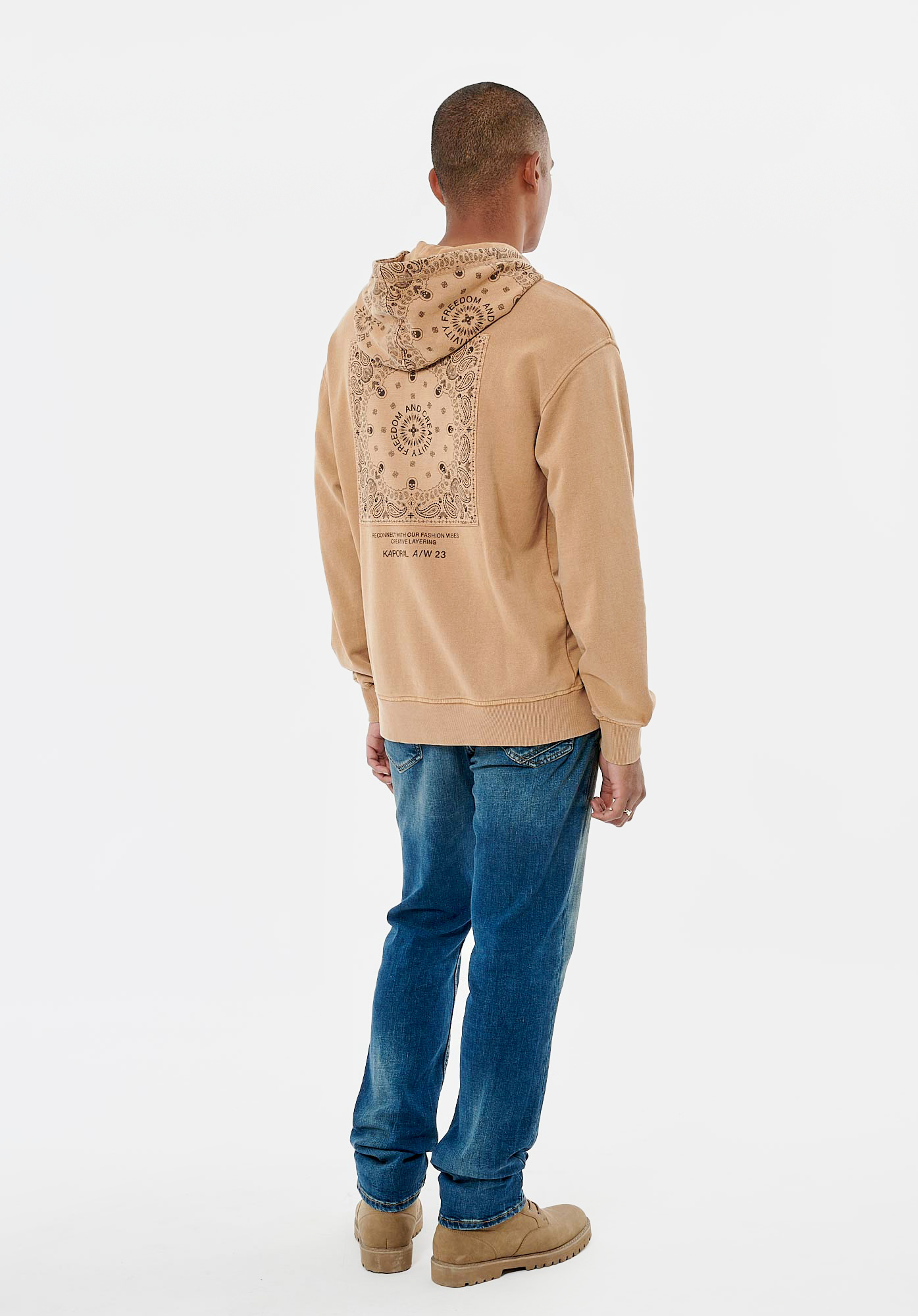 ROHAN  Sweat beige homme 100% coton