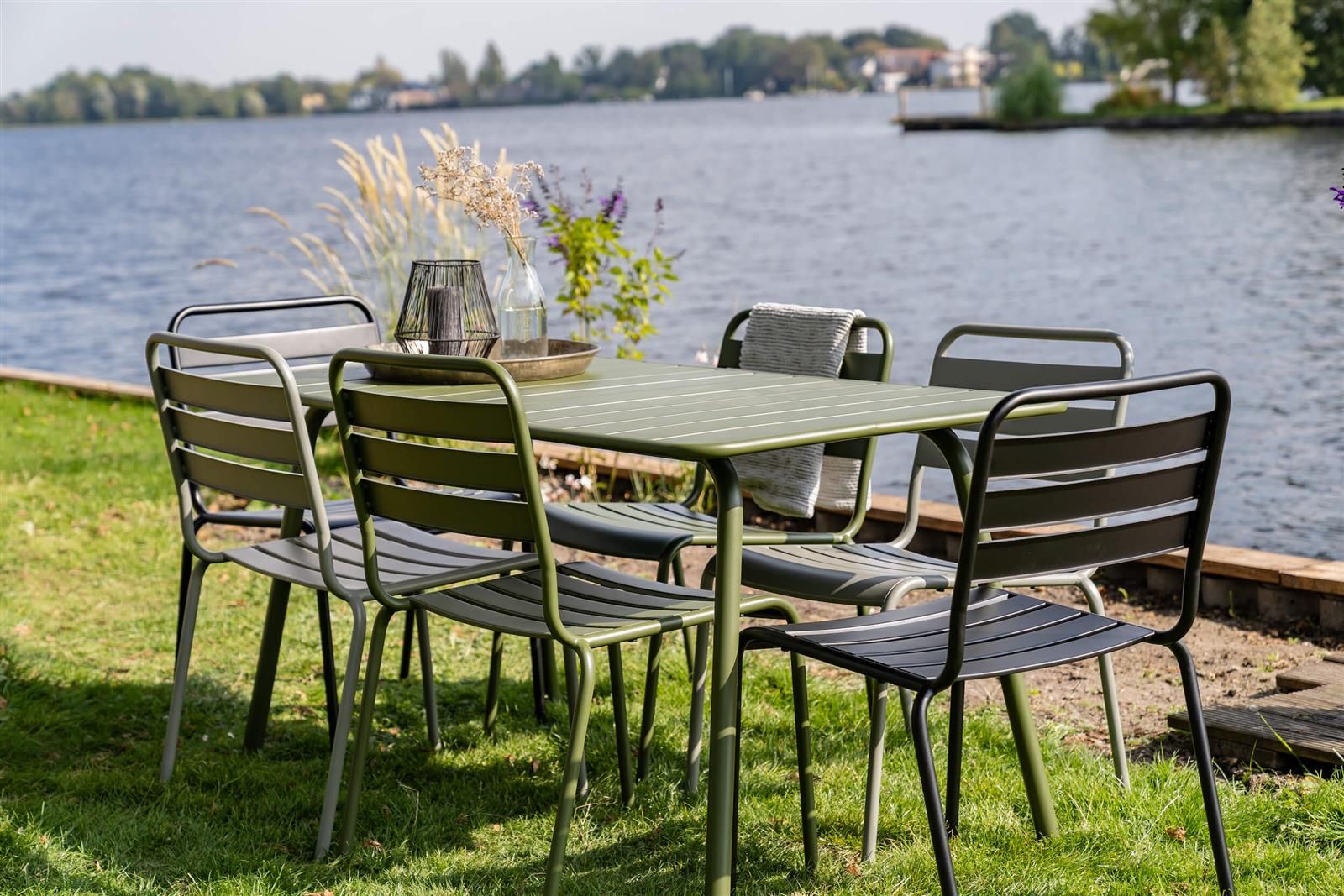 MaximaVida Max schwarz Metall Gartenstuhl
