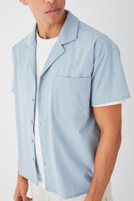 Technical Stretch Boxy Shirt