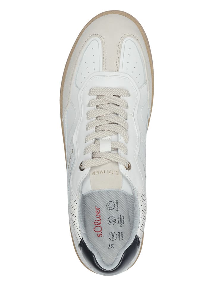 s.Oliver Sneakers in Weiß/ Beige günstig kaufen