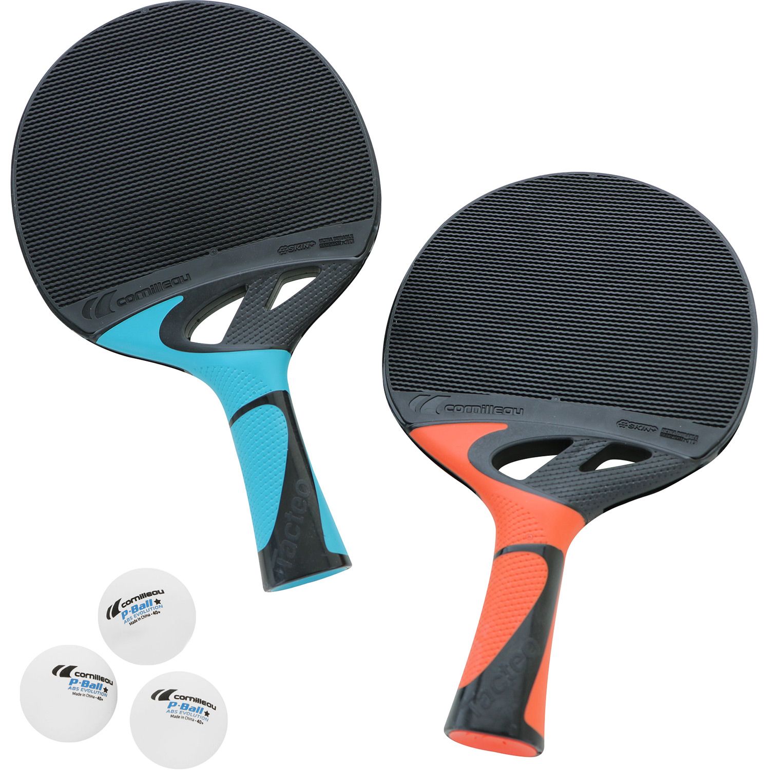Cornilleau Tacteo Set von 2 Schläger mit 3 Bälle