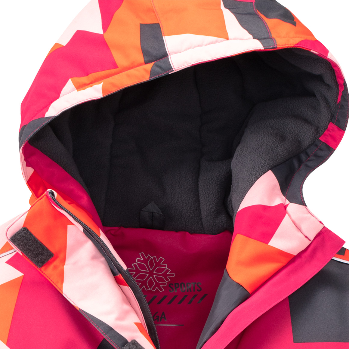 Mädchen Schneejacke mit Allover-Print