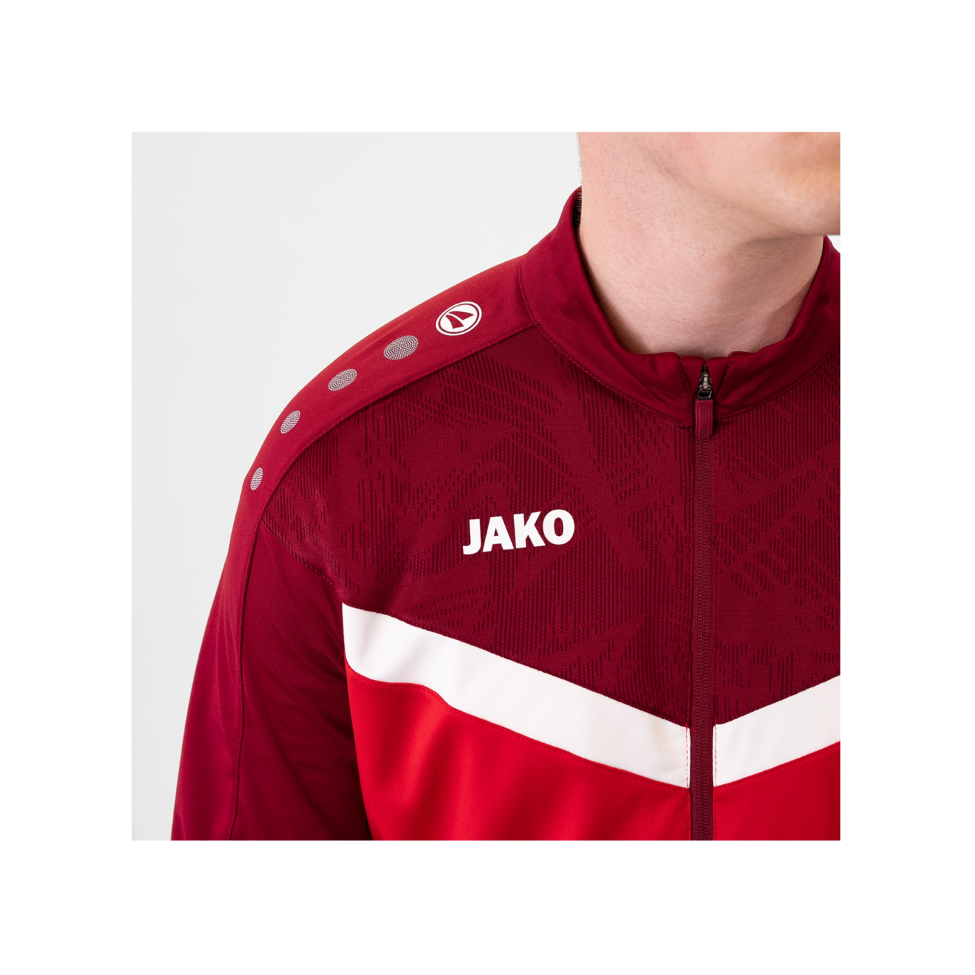 JAKO Iconic Polyesterjacke Kids Rot F103