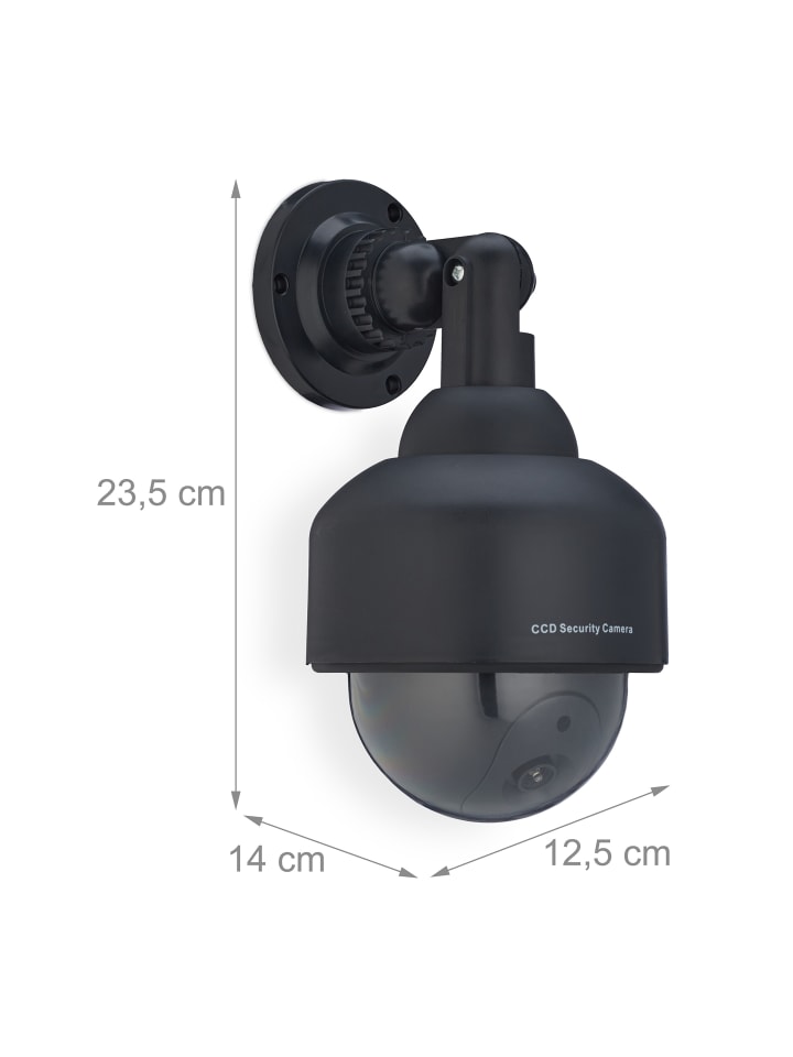 relaxdays 2 x Kamera Dummy in Schwarz günstig kaufen onesize