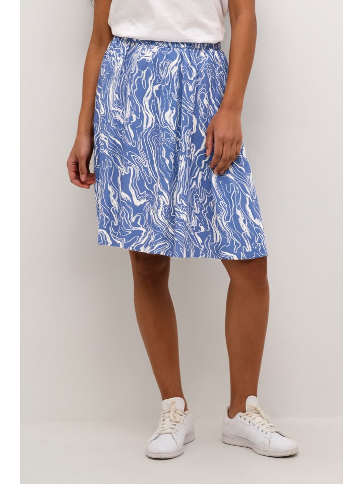 Kaffe Rock KAarona in Blue Indigo/White Marbel günstig kaufen