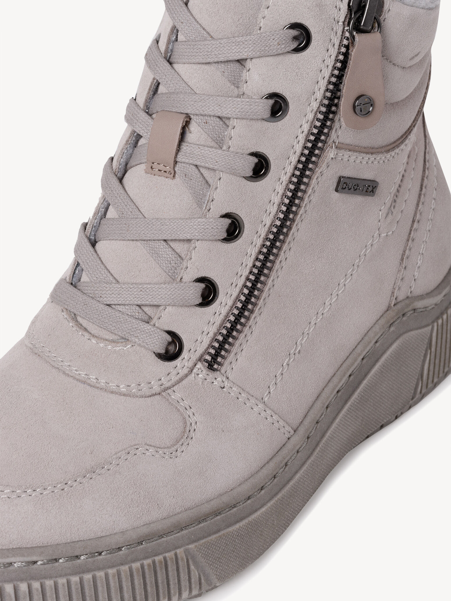 Bottine en cuir - gris