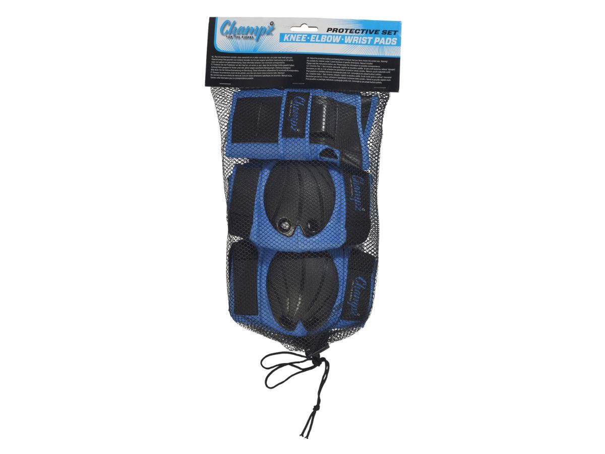 Champz Blau/Schwarz Kinder Skate Schutzset