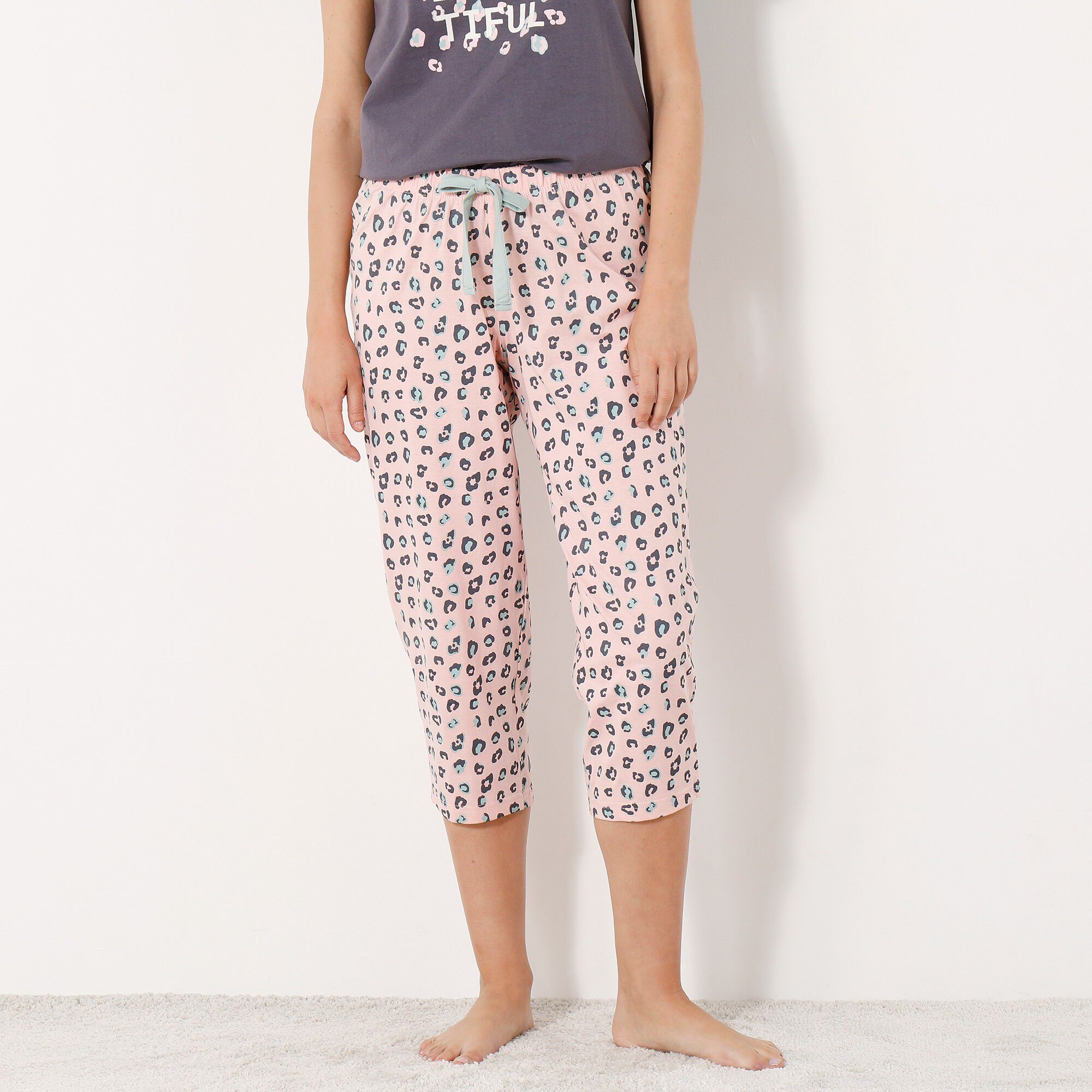 Pantacourt pyjama imprimé 