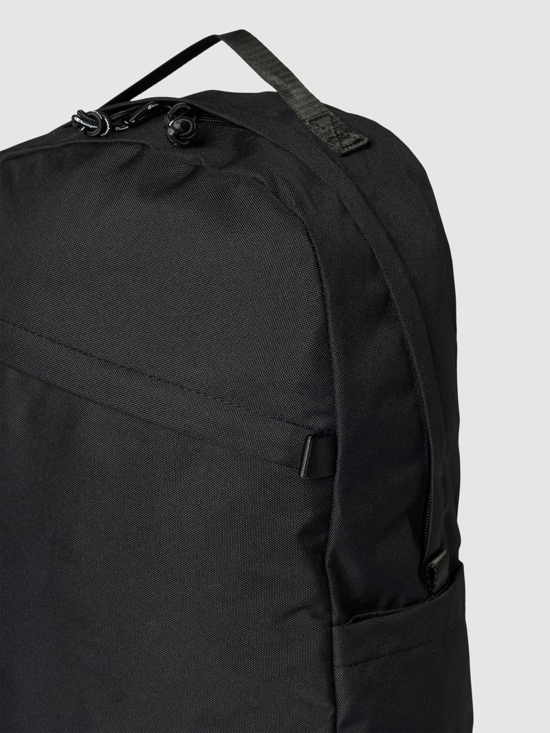 Rucksack mit Label-Patch in schwarz