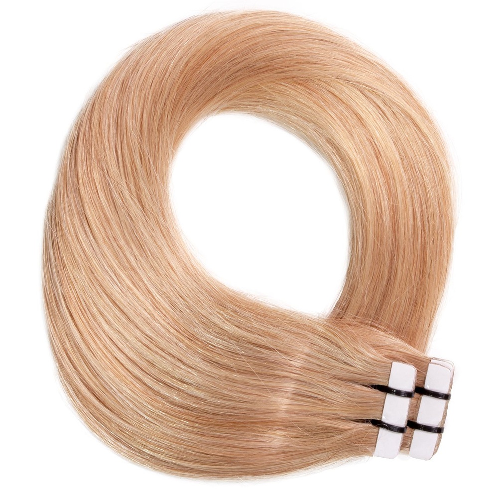 hair2heart Extensions adhésives Premium cheveux naturels #18 Noisette extensions