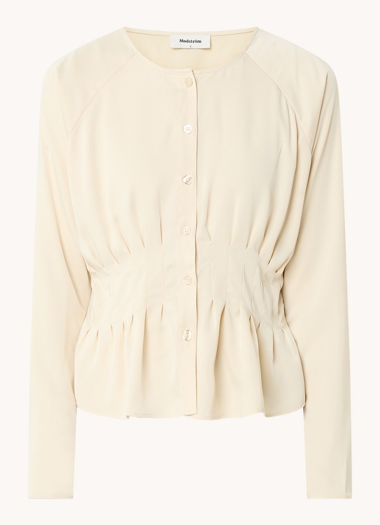 Blusa Modström Liv con dettaglio plissettato