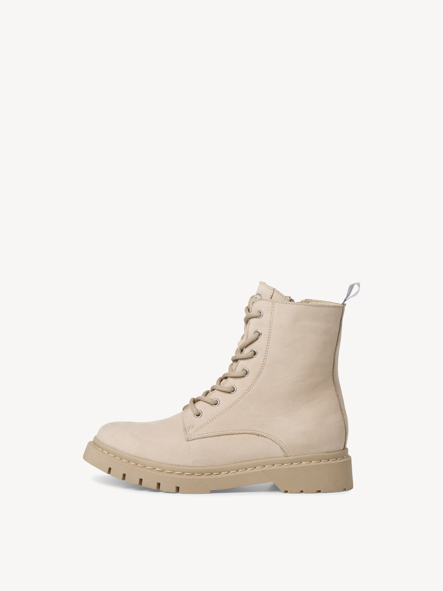 Bottine en cuir - beige