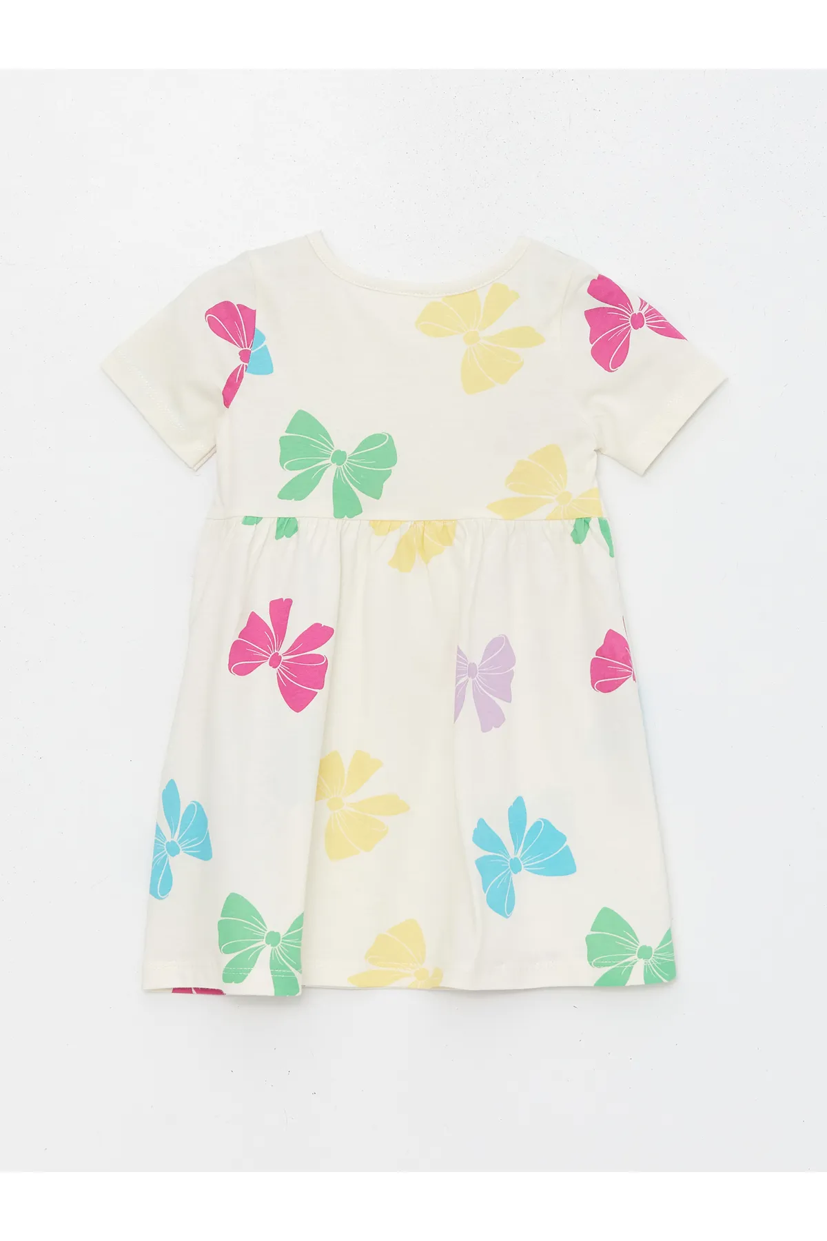 LC Waikiki  Kurzarmkleid für Babymädchen mit Rundhalsausschnitt