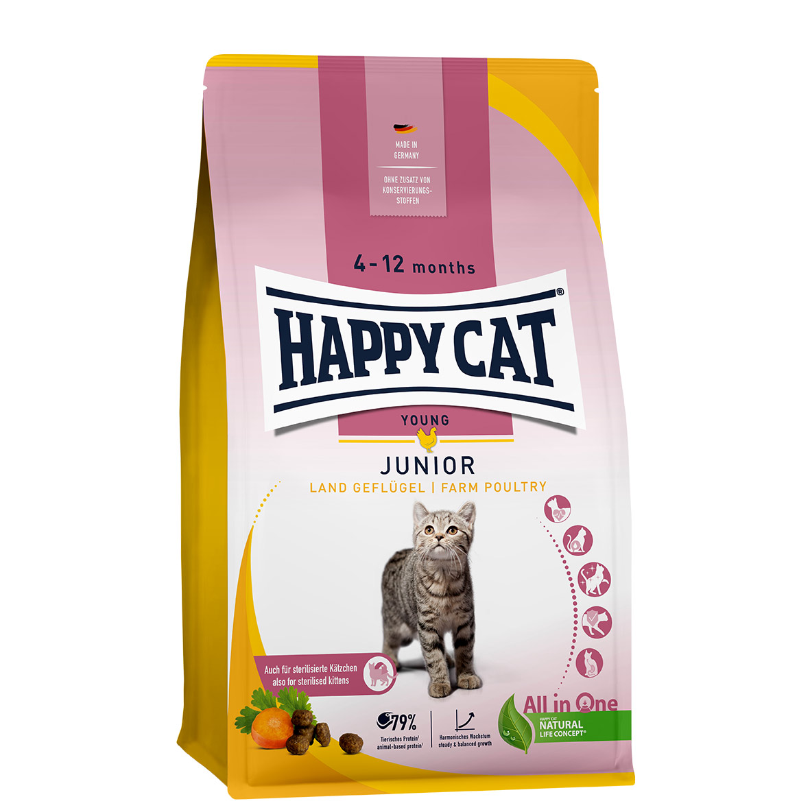 Happy Cat Young Junior Land Geflügel günstig kaufen