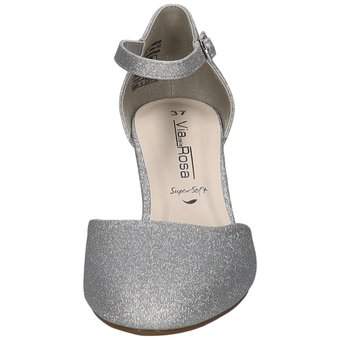 Via della Rosa Spangenpumps in silber
