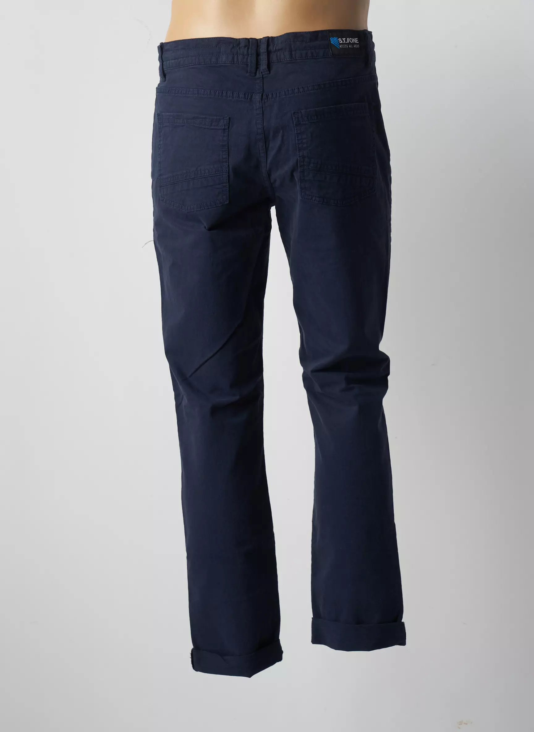 Street One Pantalons Droits Homme couleur bleu