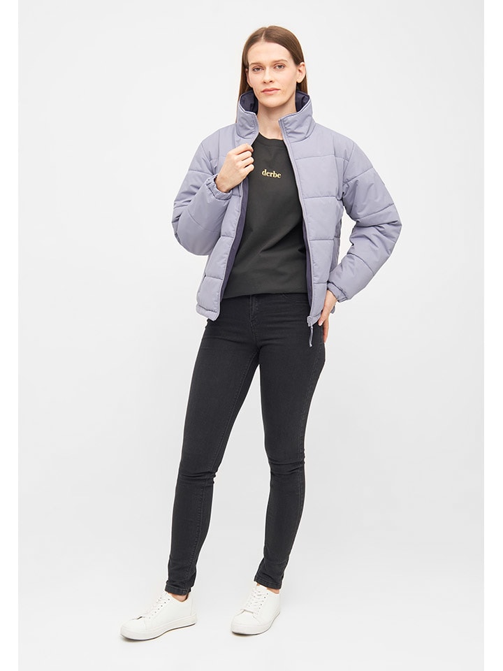 Derbe Wende-Regenjacke in Lavendel/ Aubergine günstig kaufen