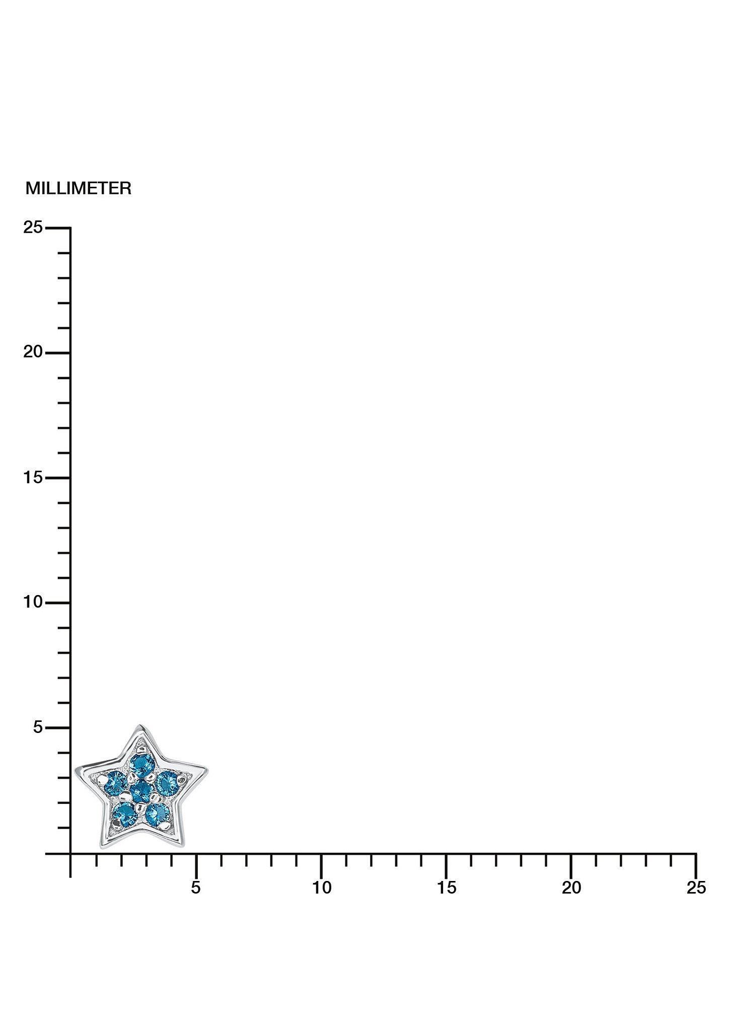 Silber-Ohrringe in Sternform  272.802.6414.1159-55E0