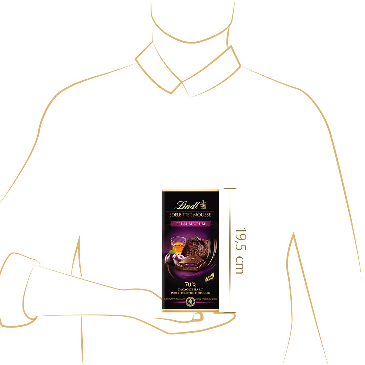 Edelbitter Mousse Pflaume-Rum, 150g