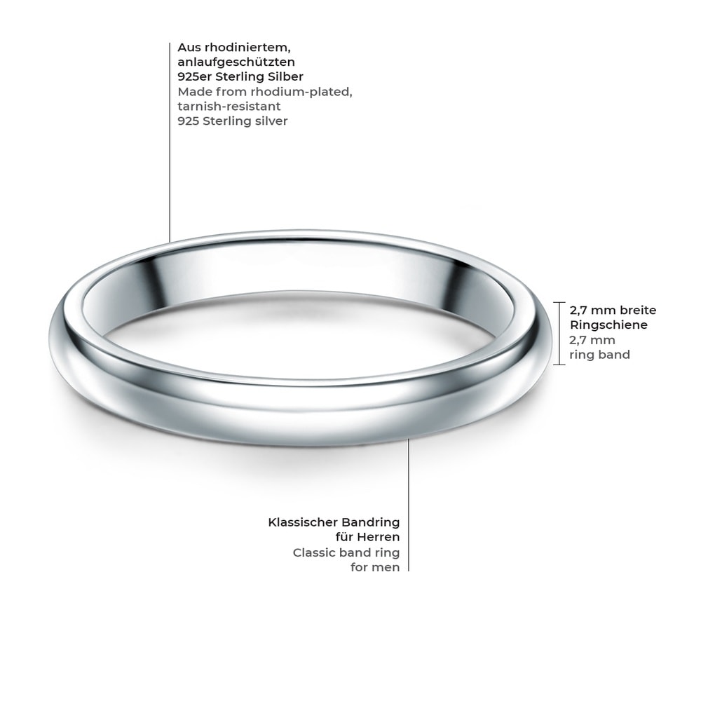 Trilani Bague en argent Argent sterling en Argent Bague