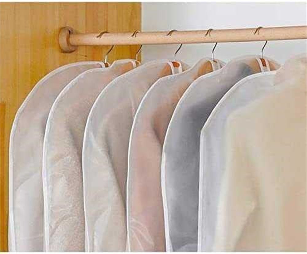 RHAFAYRE Kleidersack Transparenter Kleidersack zum Aufhängen von Kleidung und staubdicht (3 St)
