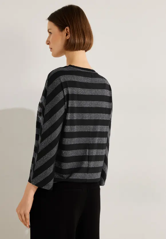 CECIL Shirt mit Schimmerdetails