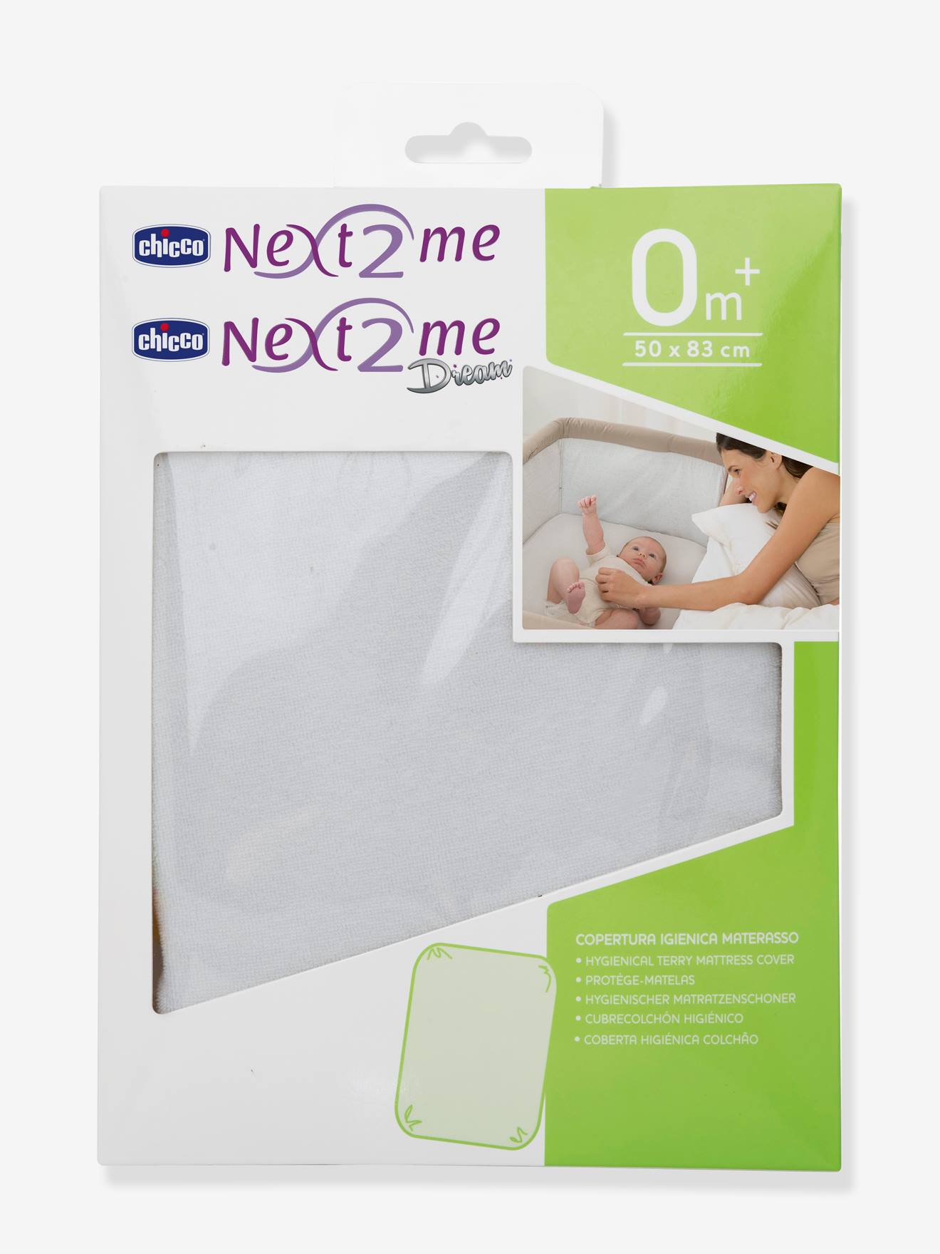 Protège-matelas pour berceau évolutif CHICCO Next2Me Forever blanc
