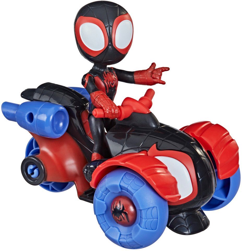 Hasbro Actionfigur Marvel Spidey and His Amazing Friends, Miles Morales Techno-Racer