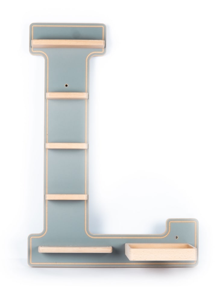 BOARTI Holz Regal Buchstabe L für Toniebox Tonies Figuren in Grau günstig kaufen onesize