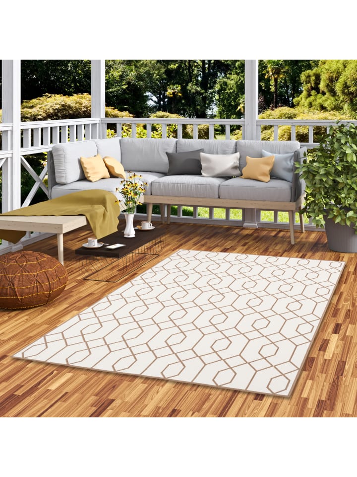Pergamon In- und Outdoor Teppich Beidseitig Cape Cod Trend in Beige günstig kaufen