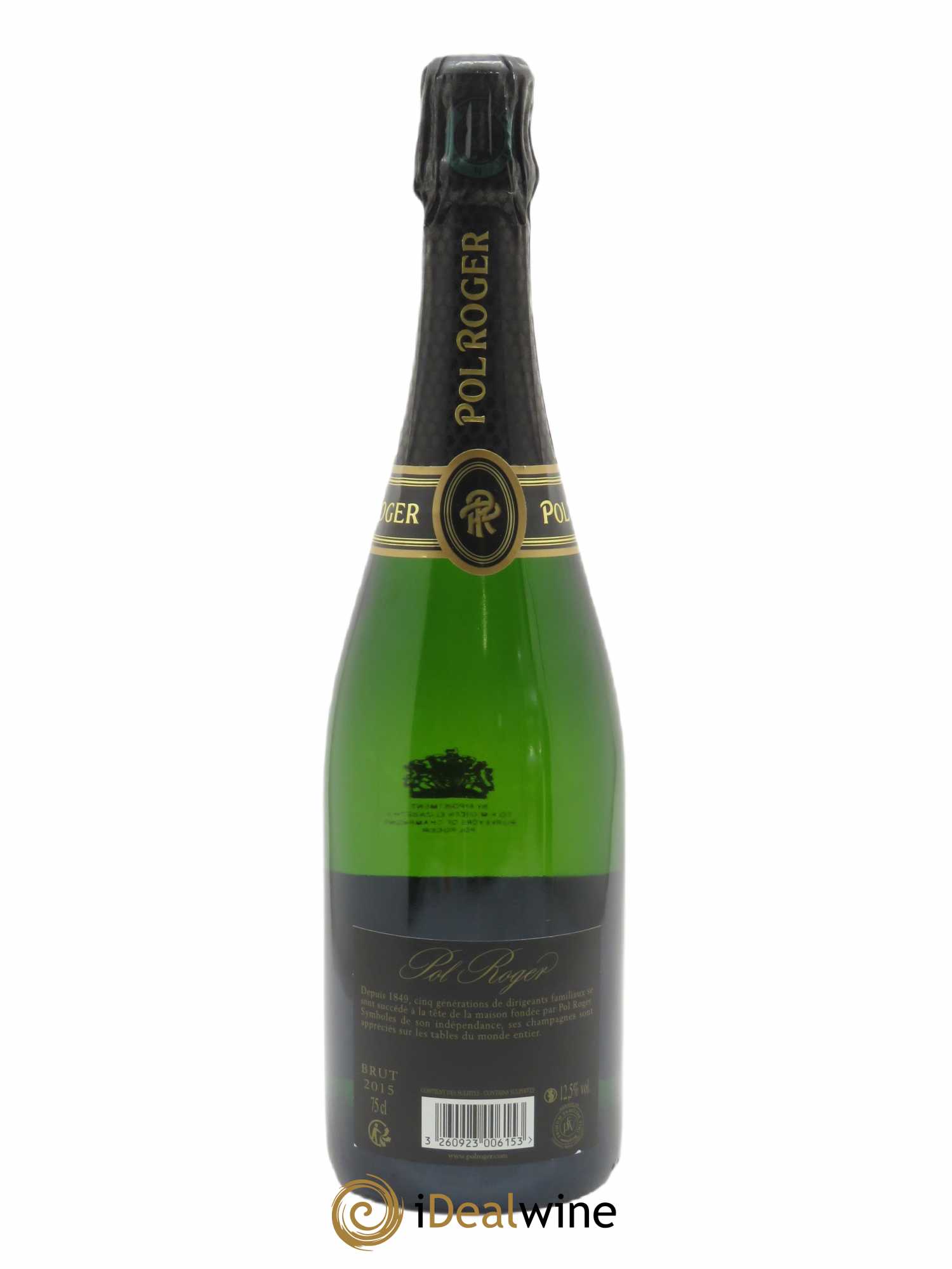 Brut Vintage Pol Roger  2015 - Lot de 1 Bouteille