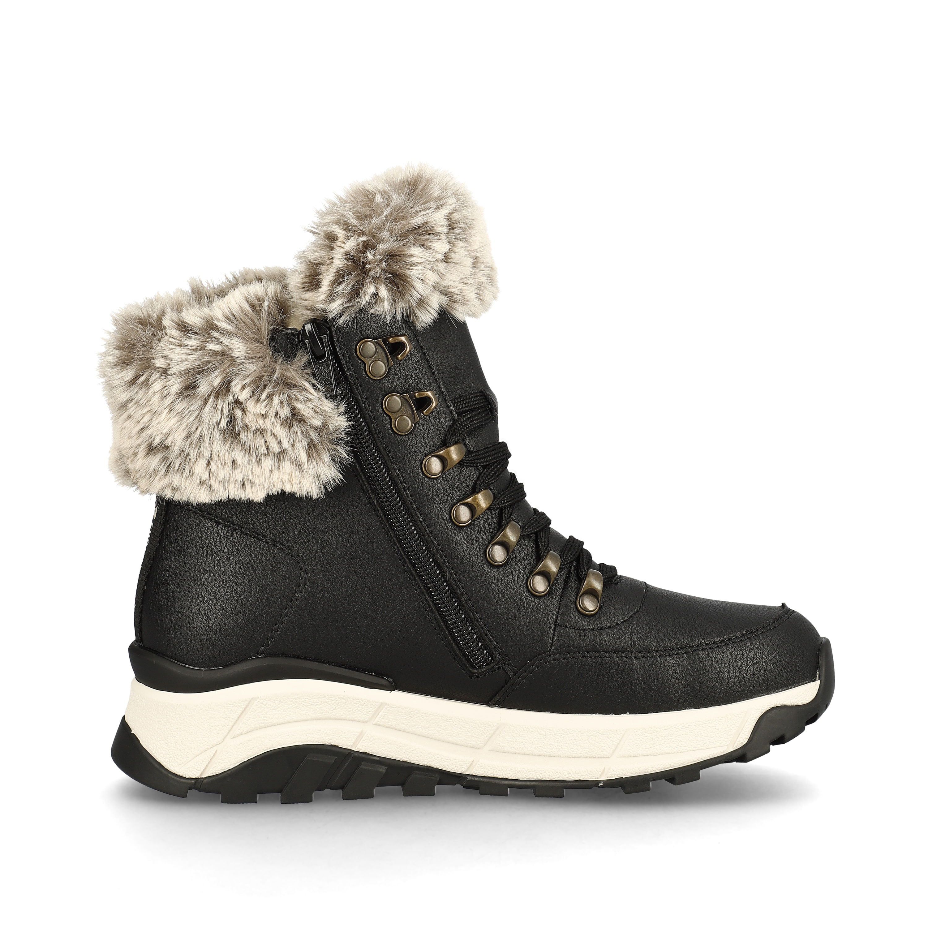 Rieker Damen Schnürstiefel urban black