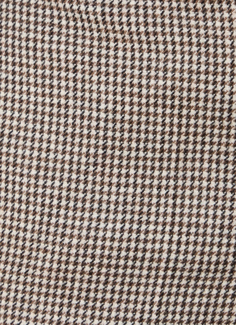 MaxMara Lilly high-waist straight-fit trousers in cashmere blend with houndstooth pattern