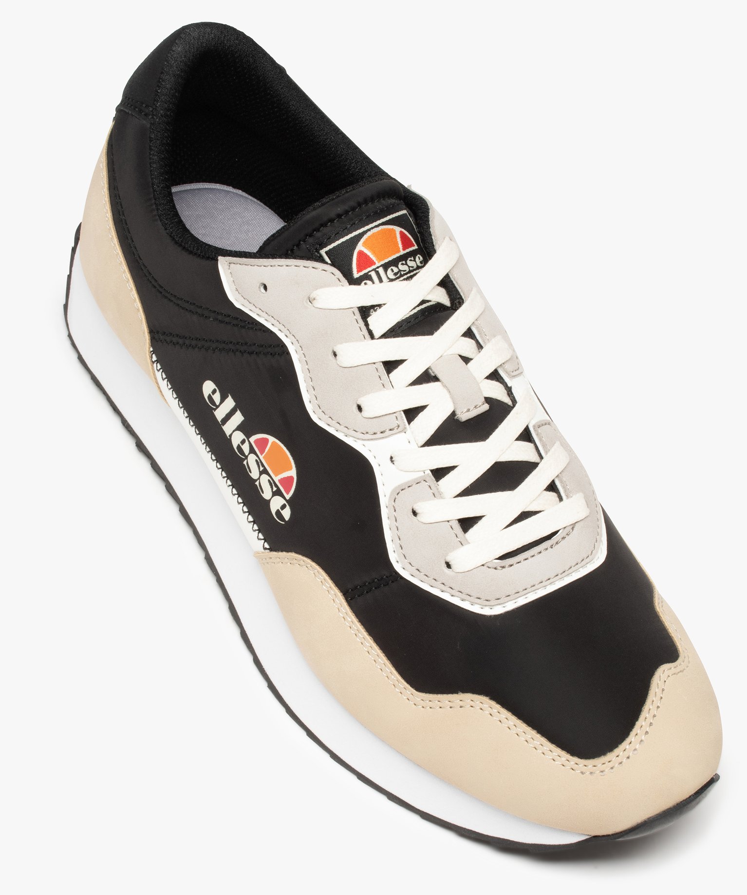 Baskets homme à lacets bi-matière - Ellesse noir | GEMO