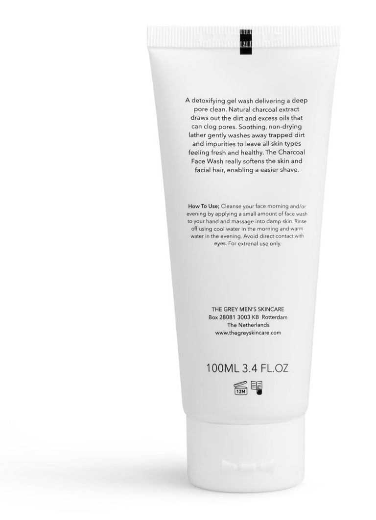 Gel de curățare facială cu cărbune activ THE GRAY – Gel de curățare detoxifiant
