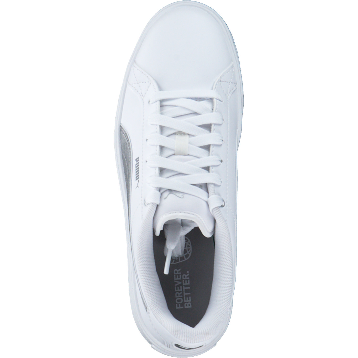 Puma Karmen Space Metallics 389396, Schnürschuhe, Damen, white/matte silver