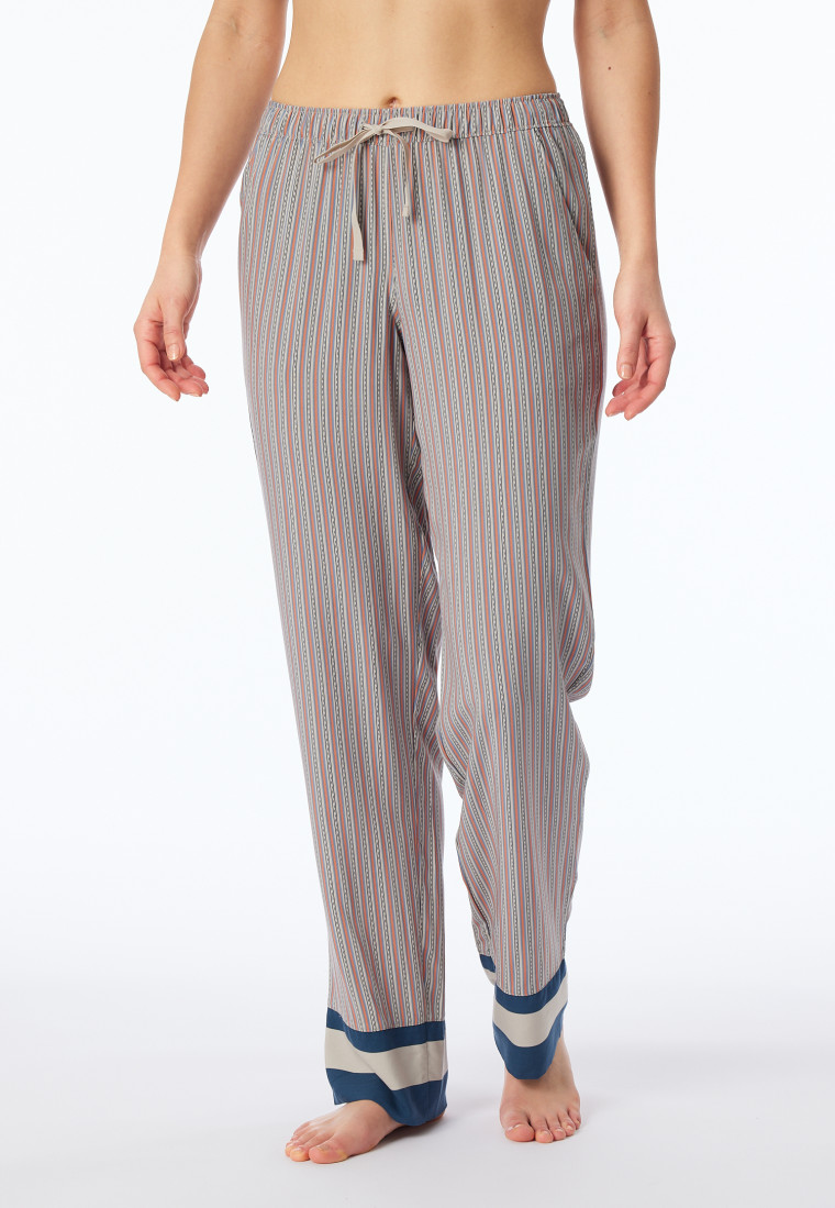 Hose lang Webware Streifen multicolor - Mix+Relax