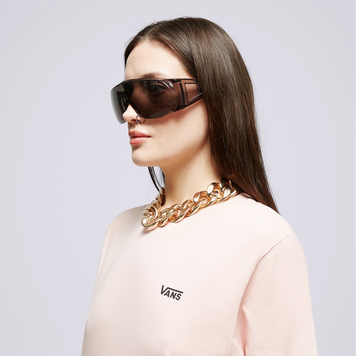 VANS T-SHIRT LEFT CHEST LOGO TEE EM Rosa