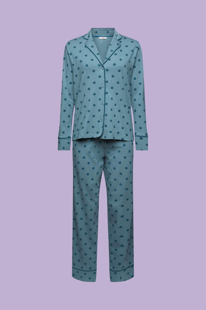 Langes Pyjama-Set aus Jersey