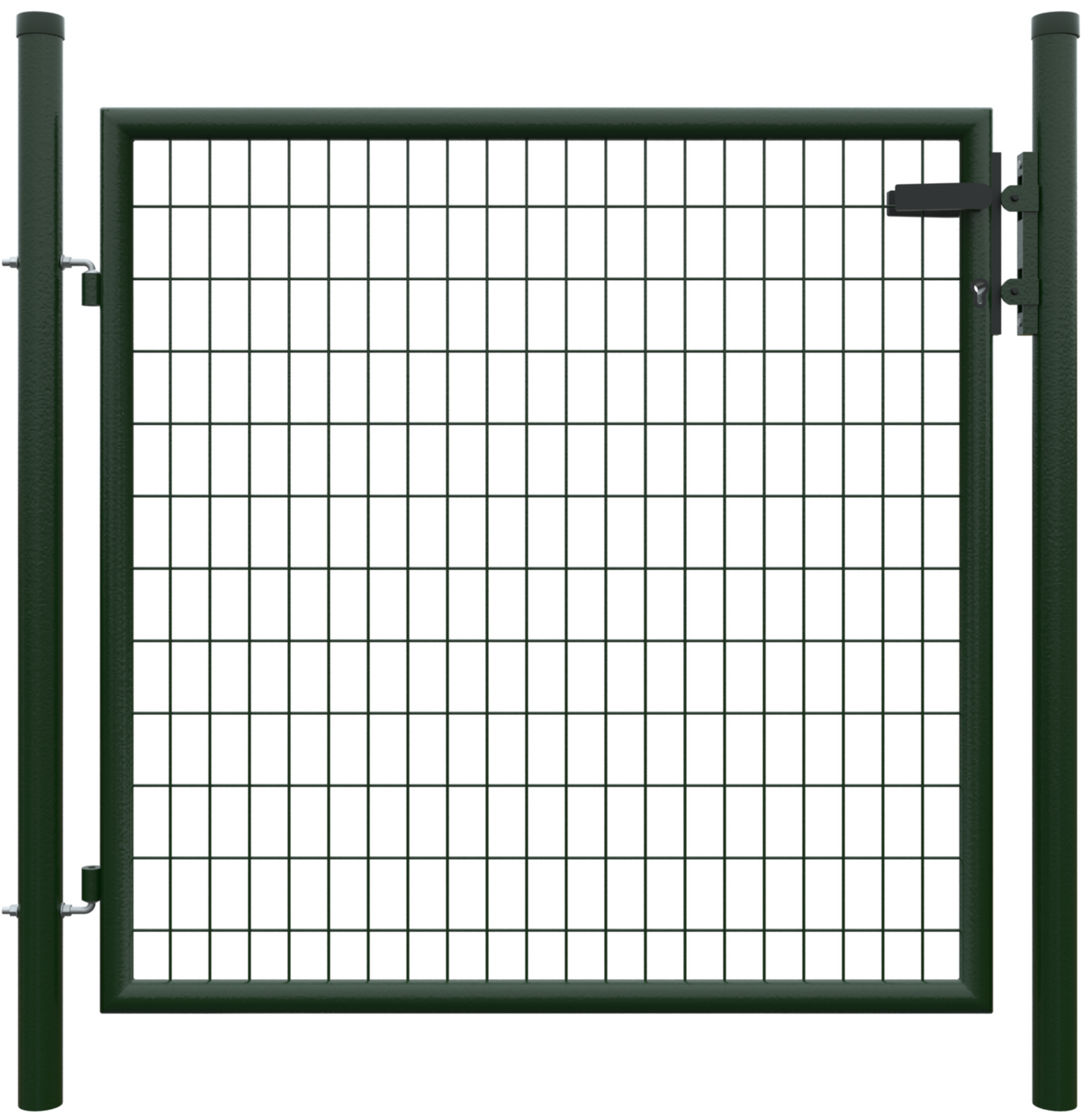 TETZNER & JENTZSCH Metall Einzeltor B1250 x H1200 mm inkl. Pfosten   Beschlägen RAL7016 anthrazit