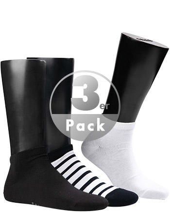 Falke, Serie Happy, Socken, Baumwolle, schwarz-weiß