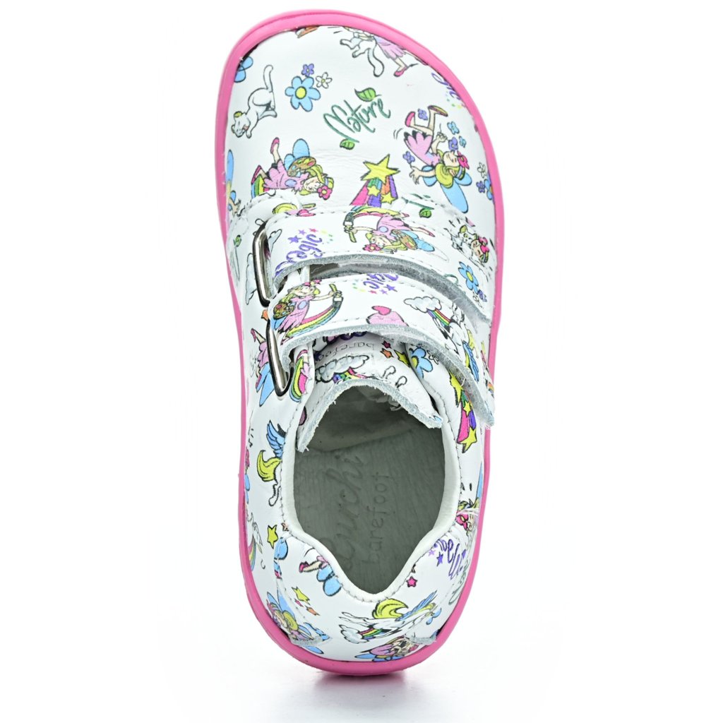 Lurchi Noah Leather White/Rosa Barfußschuhe