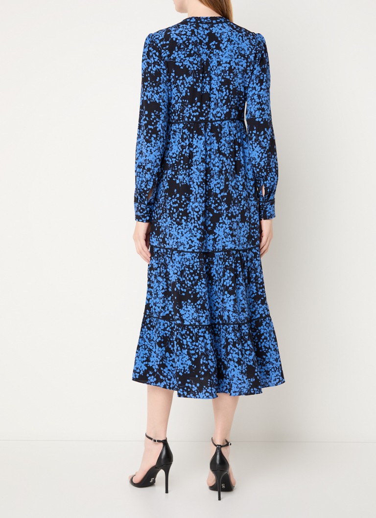 Vestido túnica midi con escote en V y estampado floral Tillie de Hobbs