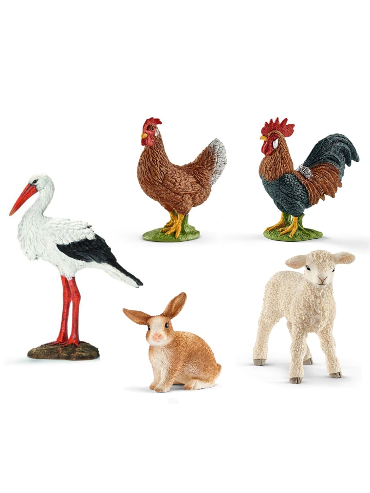 Schleich Tierfiguren - Bauernhof-Set mit 17 Tieren in bunt günstig kaufen onesize